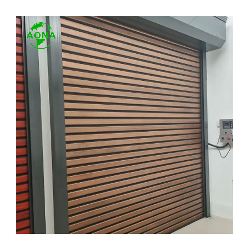 High Security Automatic Utility Steel Windproof Rolling Roll Up Shutter Garage Door