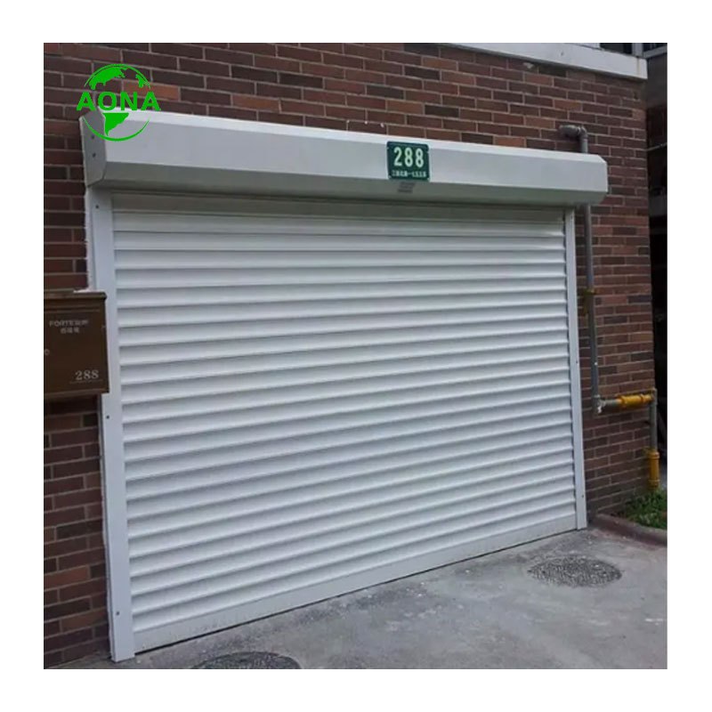 High Security Automatic Utility Steel Windproof Rolling Roll Up Shutter Garage Door