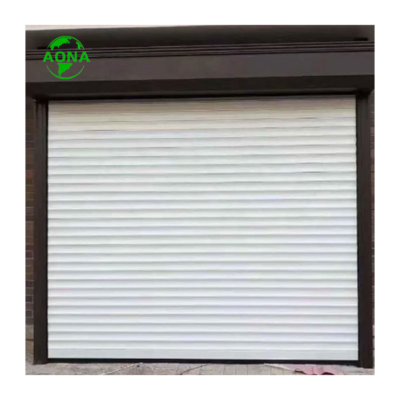 High Security Automatic Utility Steel Windproof Rolling Roll Up Shutter Garage Door