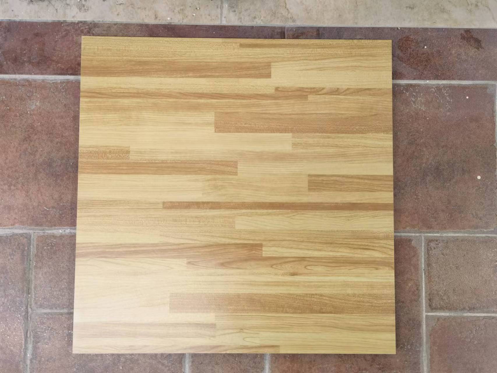 600*600MM Antique wood grain floor tiles solid wood porcelain tiles non-slip tiles for hotel rooms wood art parquet flooring