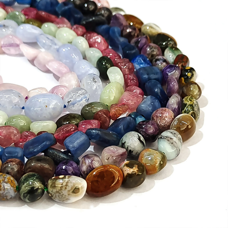 Natural Irregular Shape Stone Beads 5-8mm  Amethyst Gemstone Energy Cured for Jewelry Making Necklaces