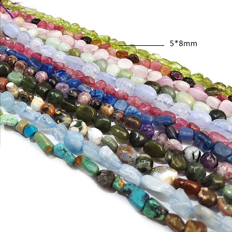 Natural Irregular Shape Stone Beads 5-8mm  Amethyst Gemstone Energy Cured for Jewelry Making Necklaces