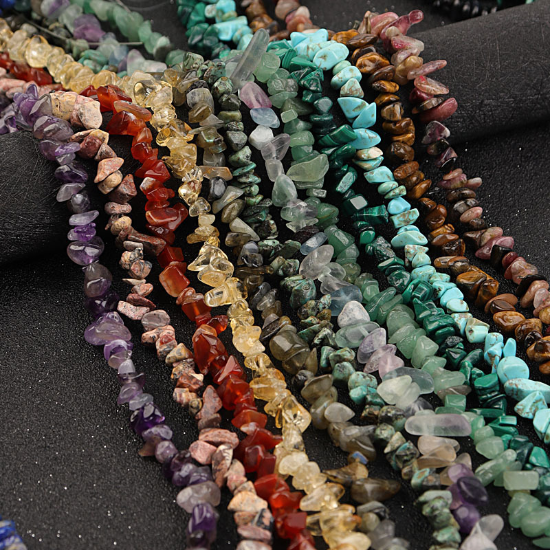 8*5 mm Irregular Crystal Chips Stone Beads Gemstone Beads Kit Crushed Chunked Crystal Pieces Loose Beads for Jewelry Making