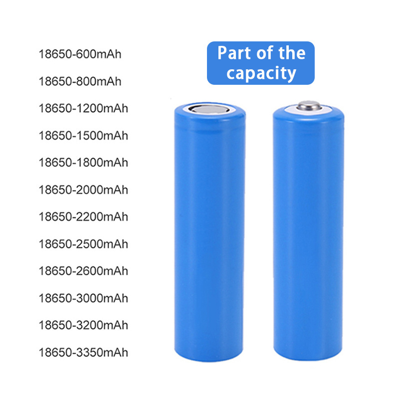 Lithium 18650 Battery Rechargeable  18650 Ncr 3.7V 2000Mah 2200Mah 3000mAh 6000Mah  High Rate Lithium Ion Battery Cell