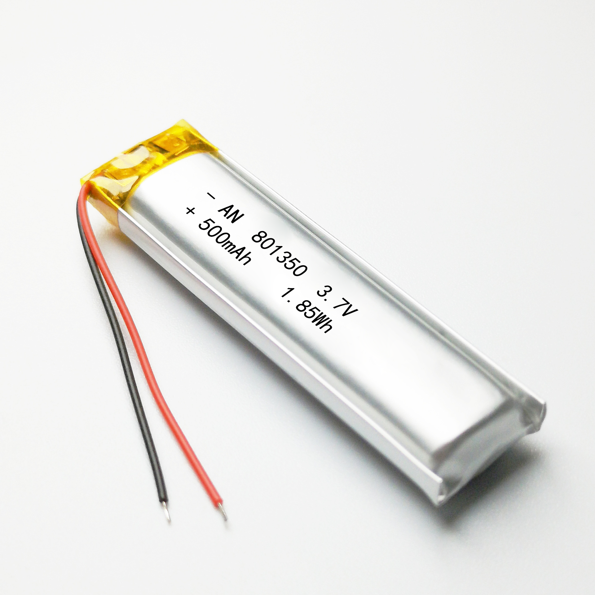 Small batch customization Digital Battery 3.7v 801350 500mAh  5v rechargeable  lithium  li-polymer battery cells