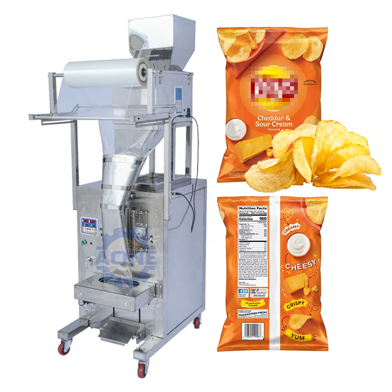 Nuts Bag Filling Almond Puffing Snack Food Machine Potato Chips Banana Chips Pouch Packing Machine