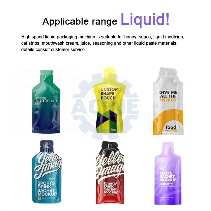 Engineering Direct Sales Stainless Steel Liquid Paste 300-3000ml Range Water Packaging Machine