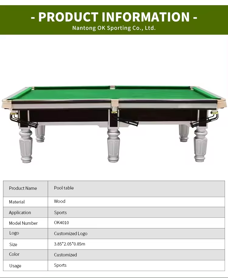 2024 hot sale factory price international standard size pool table modern designs billiards pool table 9ft