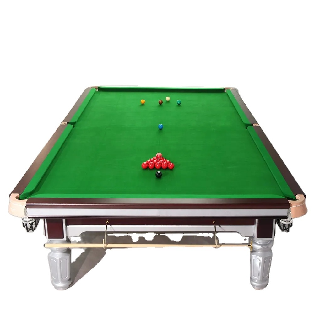 Professional hot selling customized standard solid wood & slate full size snooker table 12ft in china