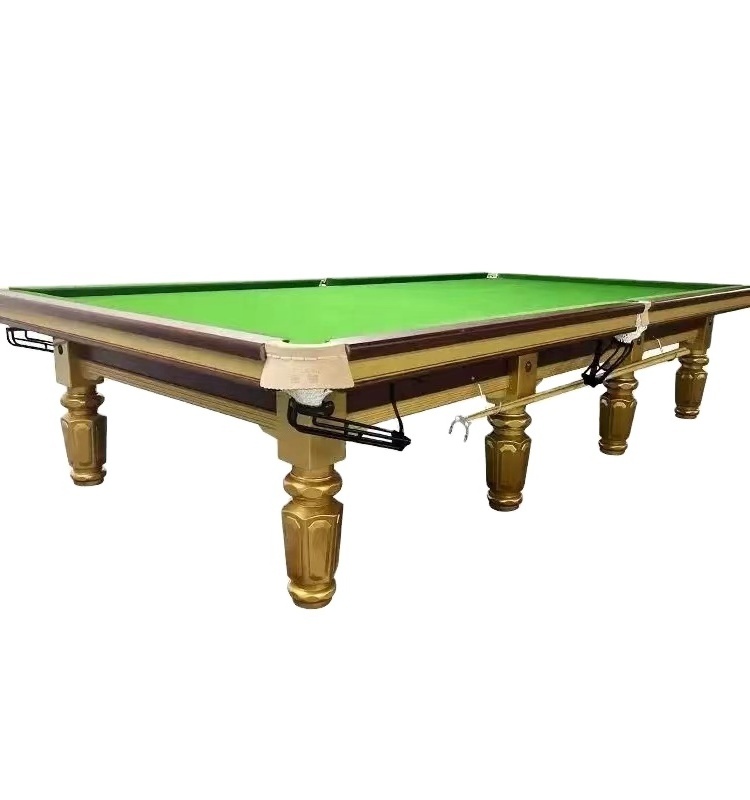 International Standard solid wood with slate 12 ft billiard snooker table