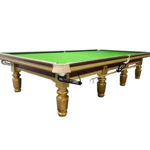 International Standard solid wood with slate 12 ft billiard snooker table