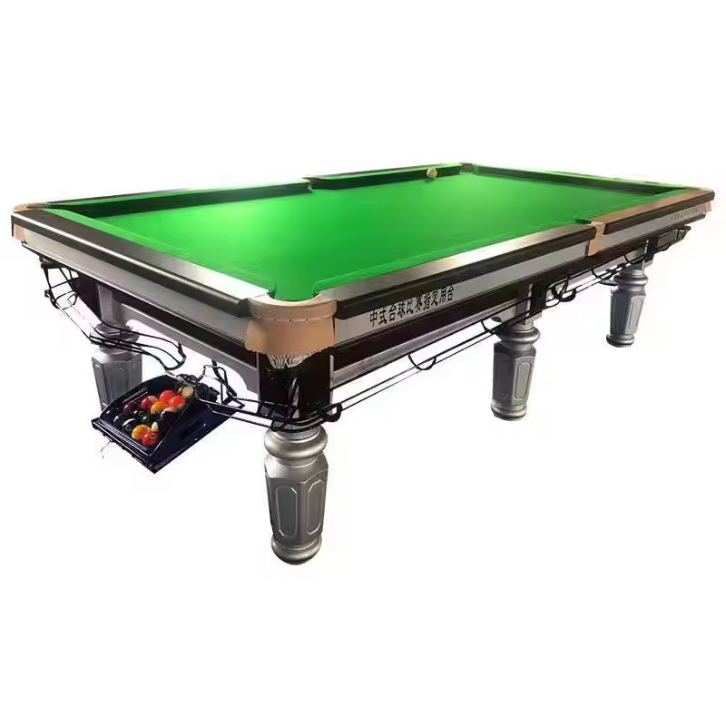 Indoor standard pocket Chinese style marble top wooden cheap price 9ft  billiard pool table