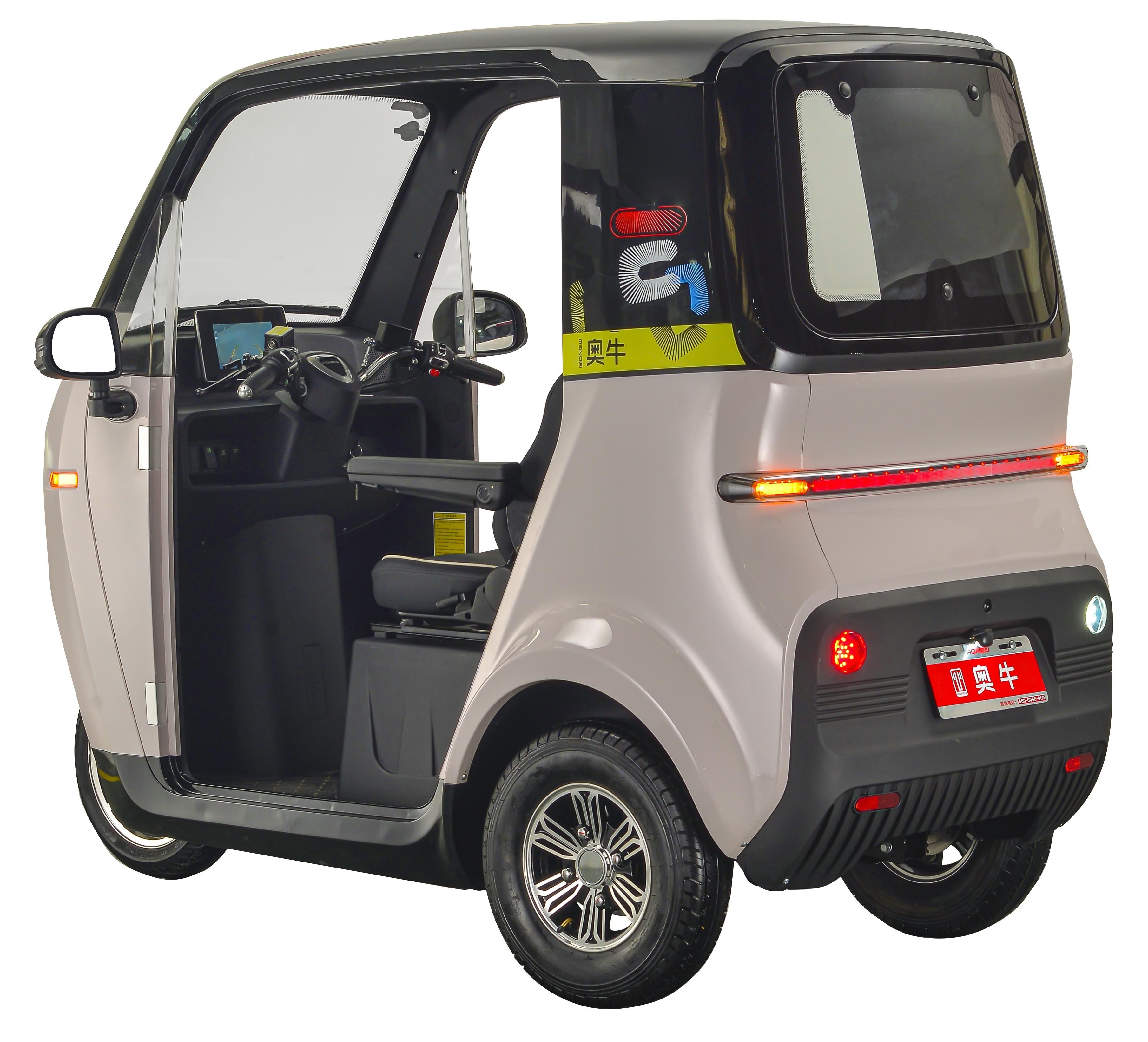 Factory Big Power Electric Tricycle Enclosed Body 3 Wheels Electric Scooter For Passenger Chinese Door 60V Cargo Closed Eec 4M