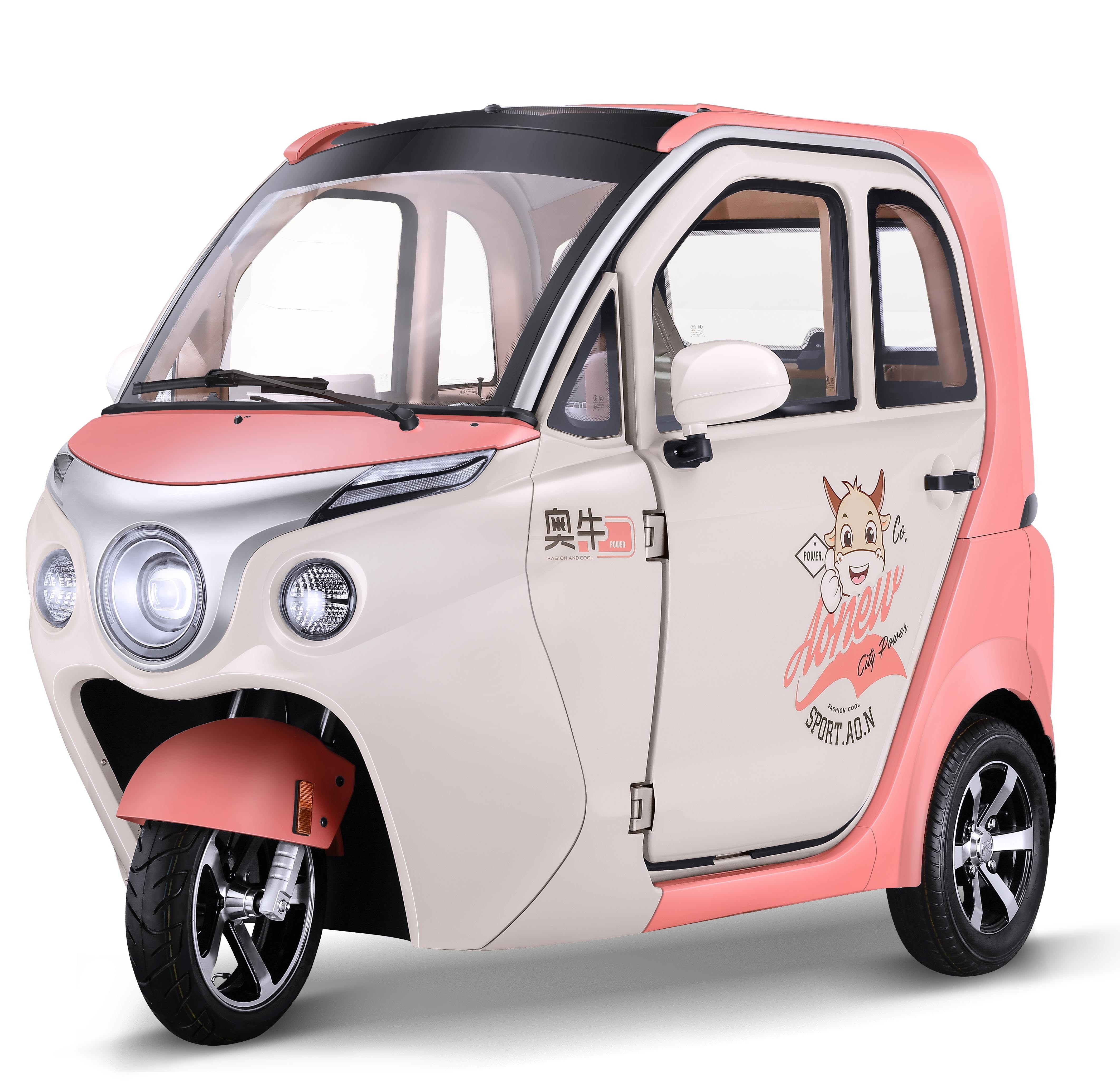 Three Wheels Adults Passenger Cheap Electric Fully Enclosed Scooters 3 Wheel Electric Car 60V Cargo Closed Eec Rotatable Seat 4M