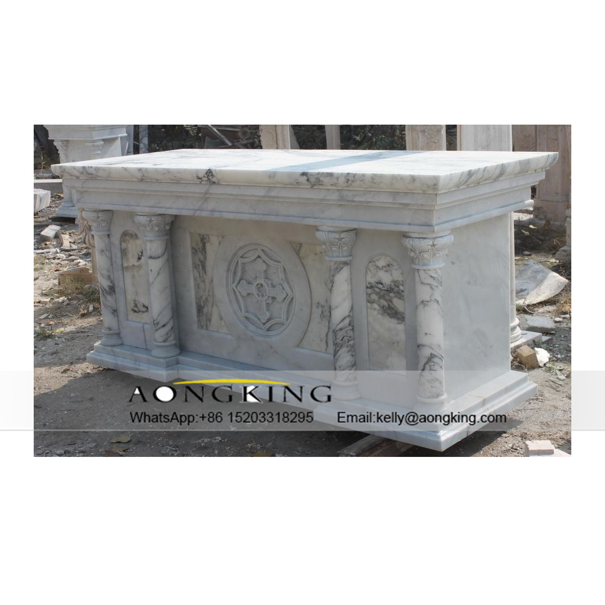 Factory Wholesale Religious Catholic Stone Marble Altar Table For Church