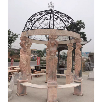 natural white marble stone greek statues marble gazebo sculpture for garden decor