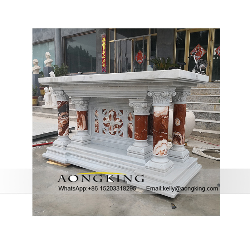 Factory Wholesale Religious Catholic Stone Marble Altar Table For Church