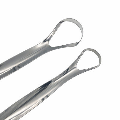 Medical Grade 100% Stainless Steel, Great for Oral Care Tongue Cleaner Scraper