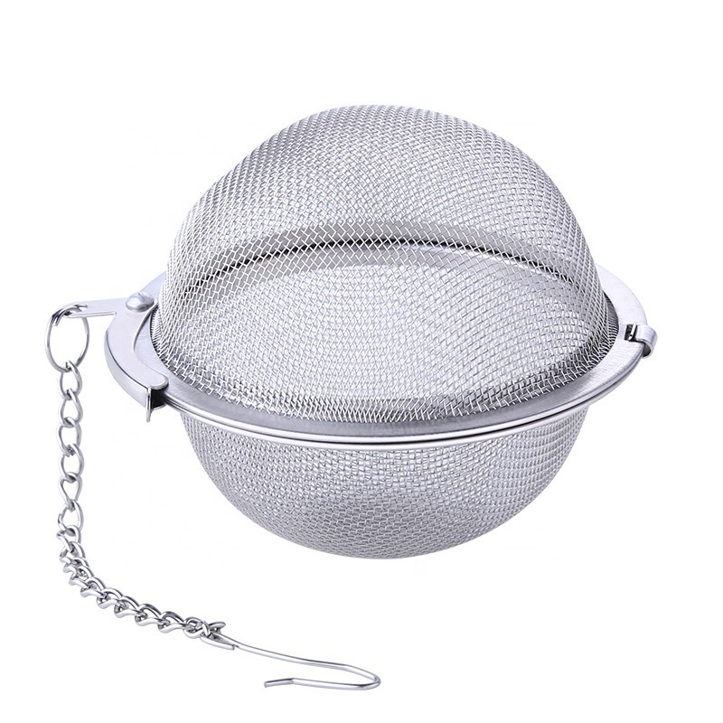 Wholesale Tea Infuser Stainless Steel Mesh Tea Strainer Coffee Spice Filter Diffuser Egg Shaped Tea Ball Infuser