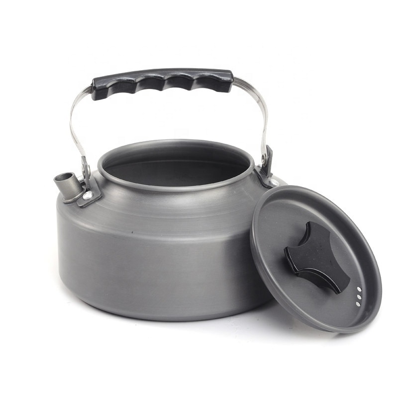 New Arrival 1.1L Backpacking Outdoor Camping Aluminum Tea Pot Coffee Kettle