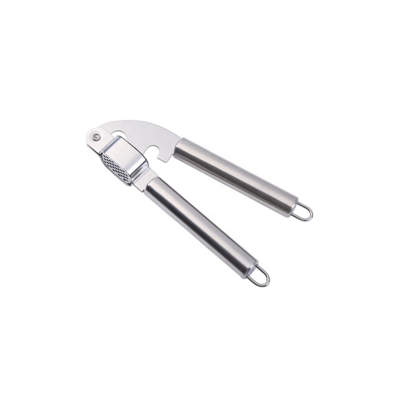 wholesale stainless steel garlic press garlic twister kitchen manual cutting and squeezing garlic masher promotional gifts