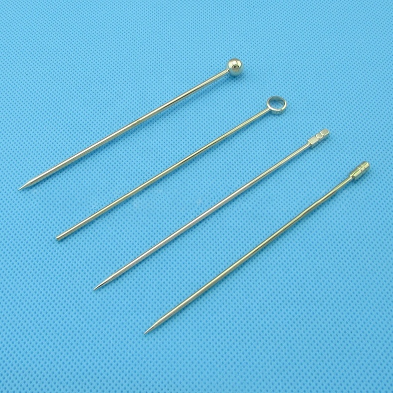 304 stainless steel metal creative fruit pin fruit stick cocktail stick fruit fork cocktail picks bartender