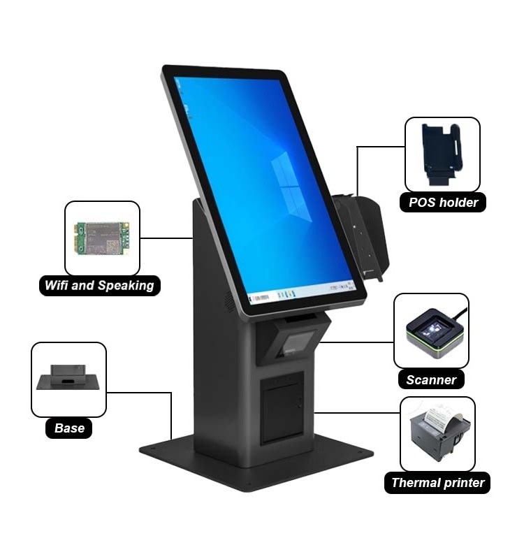 Aonpos Self  Kiosk Payment Floor Stand LCD Touch Screen Monitor Android Payment Kiosks Machine