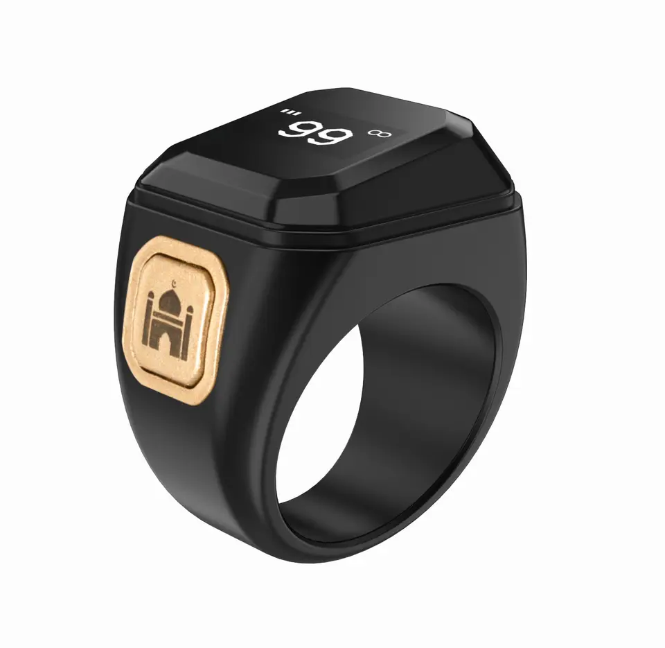 Stock Muslim Zikr King Mobile App Smart Ring Tasbeeh Tally Counter Tasbih Digital Finger Counter