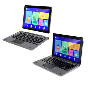 ODM/OEM 10inch 2in1 Cellular calling sim android  learning laptops tablet computer with magnetic keyboard