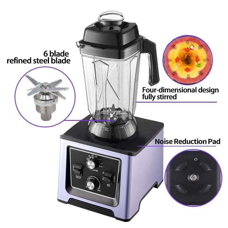 2.5 Liter Industrial Heavy Duty Commercial Juicer Mixer Blender Food Processor