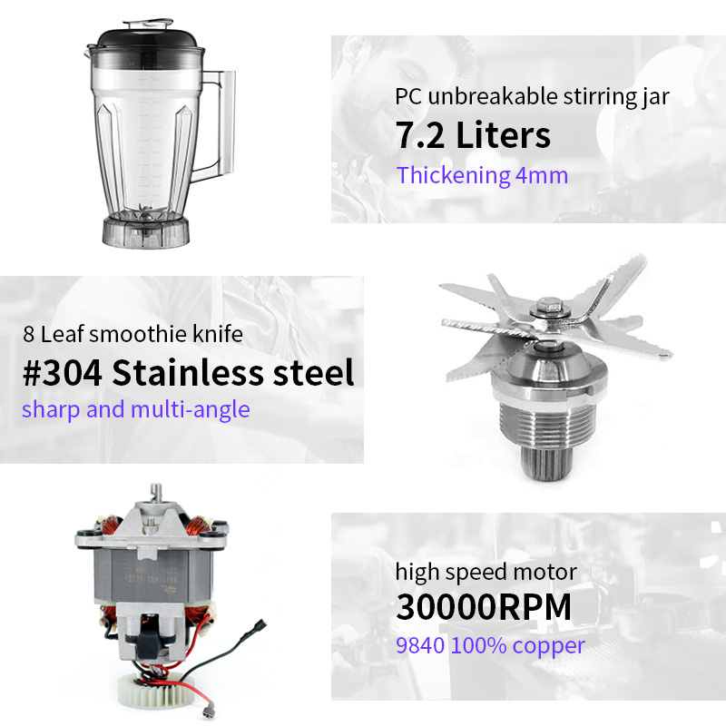 High Performance Professional Coffee Blender Commercial Juicer Blender And Mixer For Kitchen