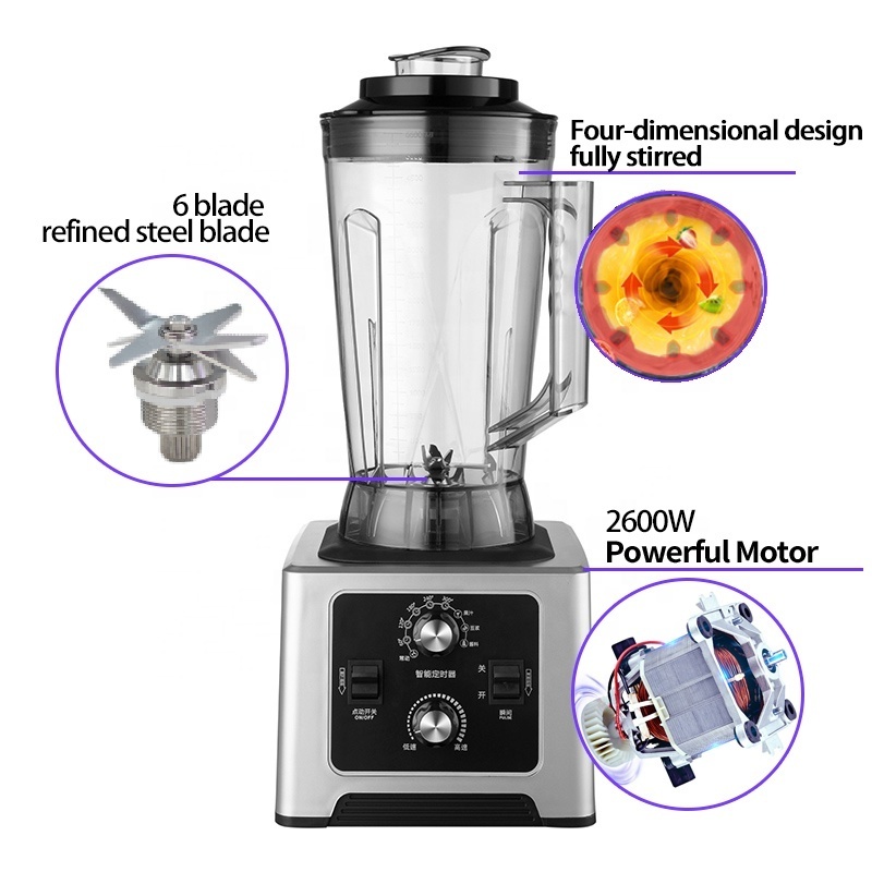 Smart Kitchen Appliances Food Processor Commercial Smoothie Juice Blender Mixer Grinder Blender