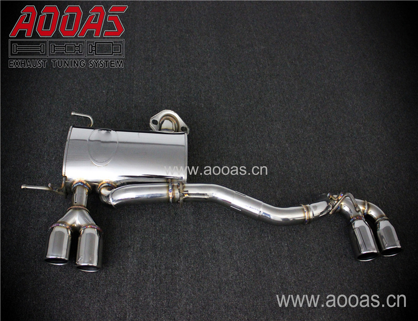 High Quality Stainless Steel Exhaust Muffler with 4 exits For BMW 1 Series 116i 118i 120i