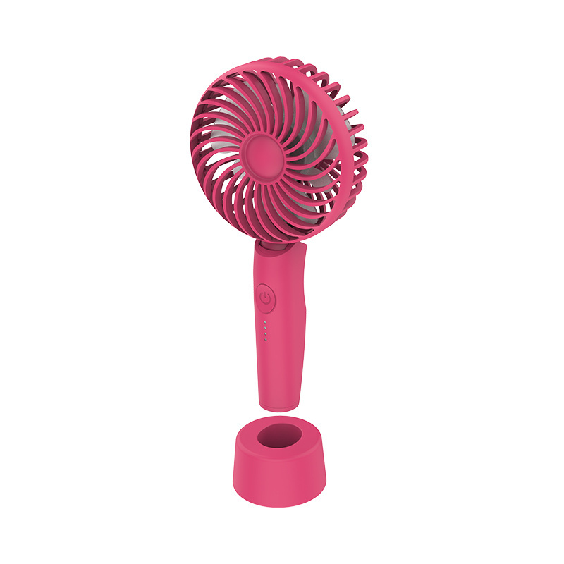 2024 new arrivals summer cooling USB rechargeable portable mini handheld fan desktop fan w/Charger Base