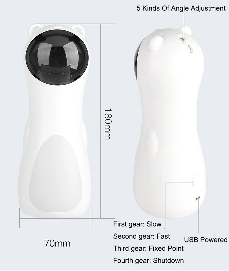 Hot Selling 4 AA Batteries  USB Power Supplier Laser Light Teaser Electric Cat Dog Pet Toys