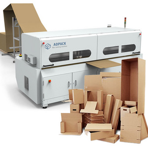 Aopack Make Any Size Box On-Demand Highly Accurate Computerized Corrugated Cardboard Box-Making Carton Making Machine