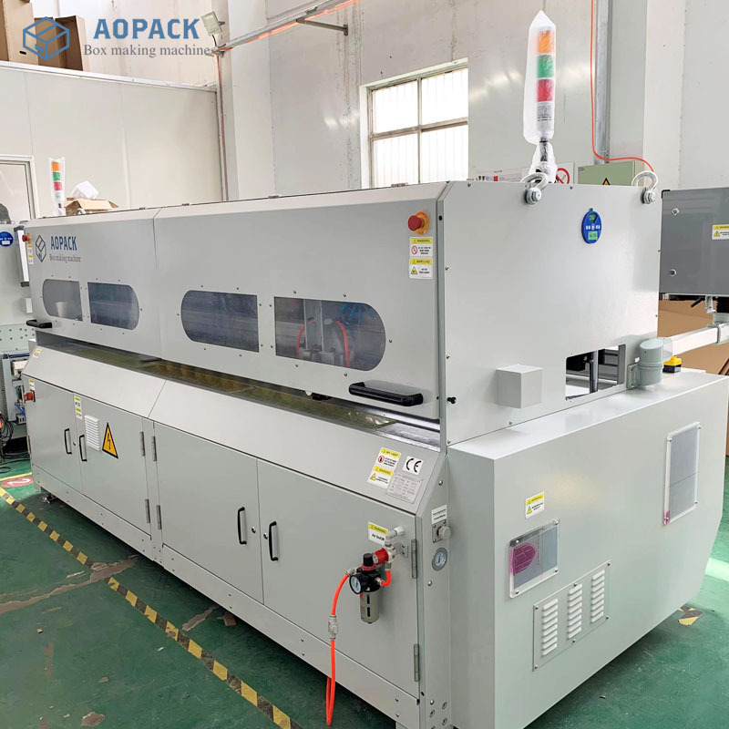 Aopack Cardboard Automatic Box Maker Corrugated Carton Box Making Machine Prices Fully Automatic