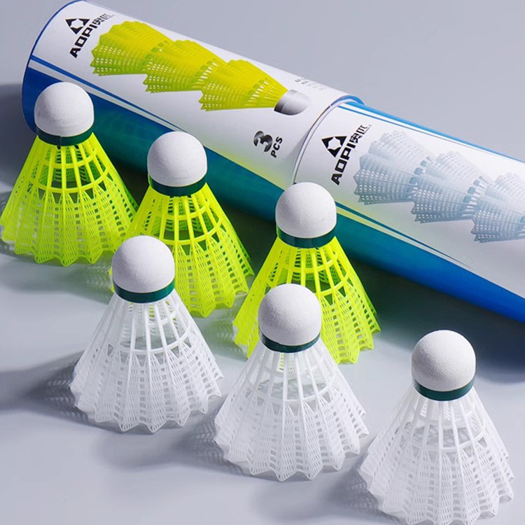 AOPI Nylon Badminton Shuttlecocks 3pcs/Tube Shuttlecocks Entertainment Durable Badminton Sport  Nylon BadmintonBall