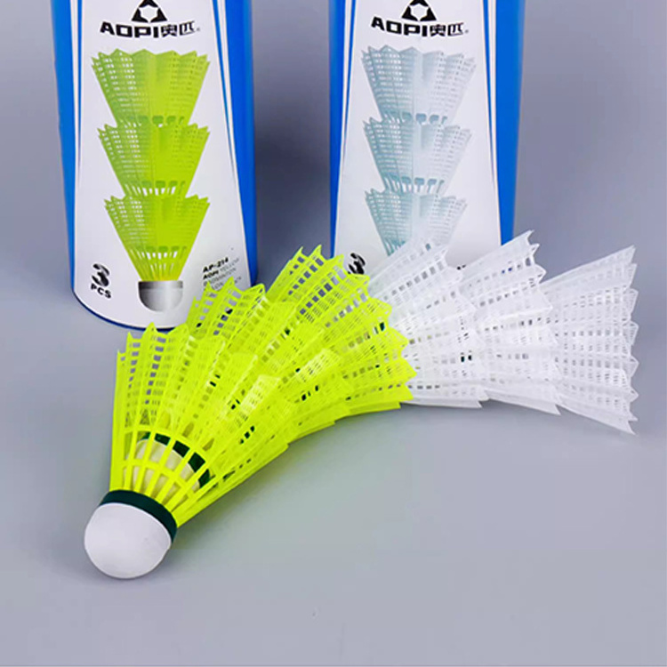 AOPI Nylon Badminton Shuttlecocks 3pcs/Tube Shuttlecocks Entertainment Durable Badminton Sport  Nylon BadmintonBall