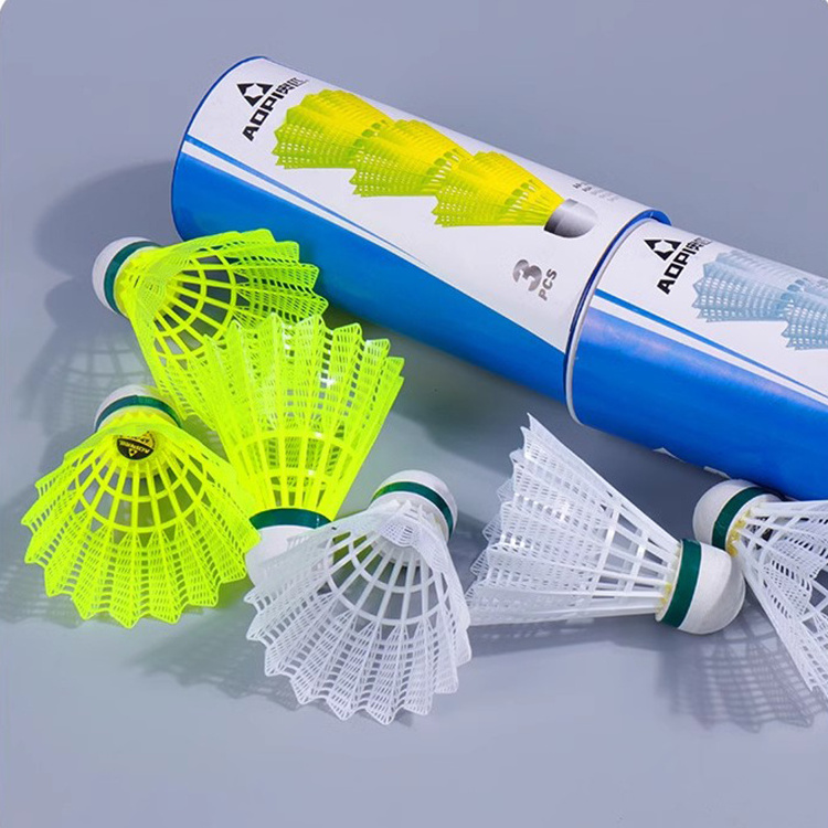 AOPI Nylon Badminton Shuttlecocks 3pcs/Tube Shuttlecocks Entertainment Durable Badminton Sport  Nylon BadmintonBall