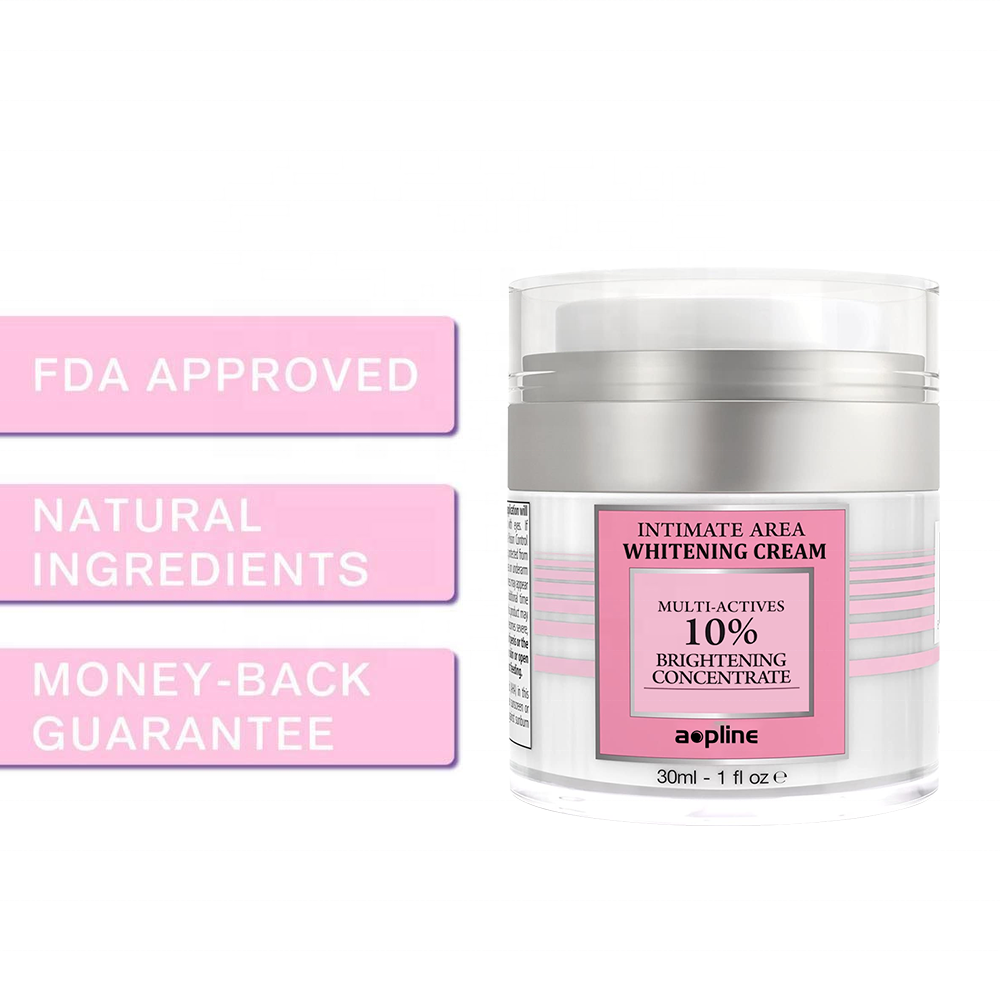 Private label vegan vagina intimate area lightening whitening bleaching cream