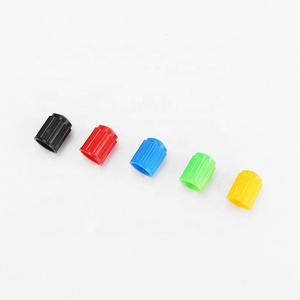 Plastic Tire Valve Caps Various Colors Black Red Green Blue Yellow Tyre Valve Stem Covers Tire Nipple Dust Caps No Rubber Seal