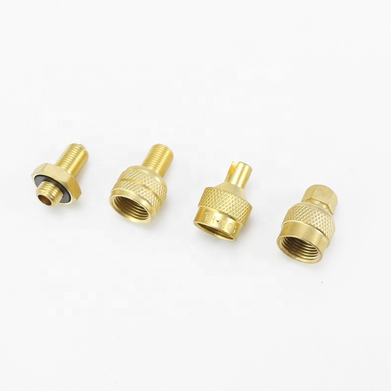 4pcs Large Bore Tire Valve Caps Screwdriver Top Cap Hexagonal Tyre Valve Adapter Brass Valve Stem Cover Nipple Core Remover Cap