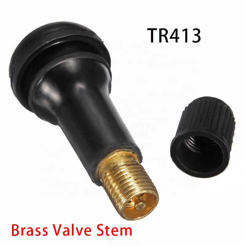 Hot Sale High Quality Tubeless Tire Valves for Car TR413 Factory Direct Supply Snap in Rubber Tire Valve TR413