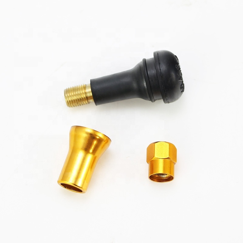 Colorful Trumpet Cover Snap-in Short Black Without Tube  Car Auto Parts Tire Valve TR413 Rubber Tire Valve Stem