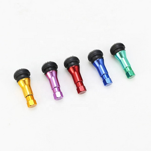 Colorful Trumpet Cover Snap-in Short Black Without Tube  Car Auto Parts Tire Valve TR413 Rubber Tire Valve Stem