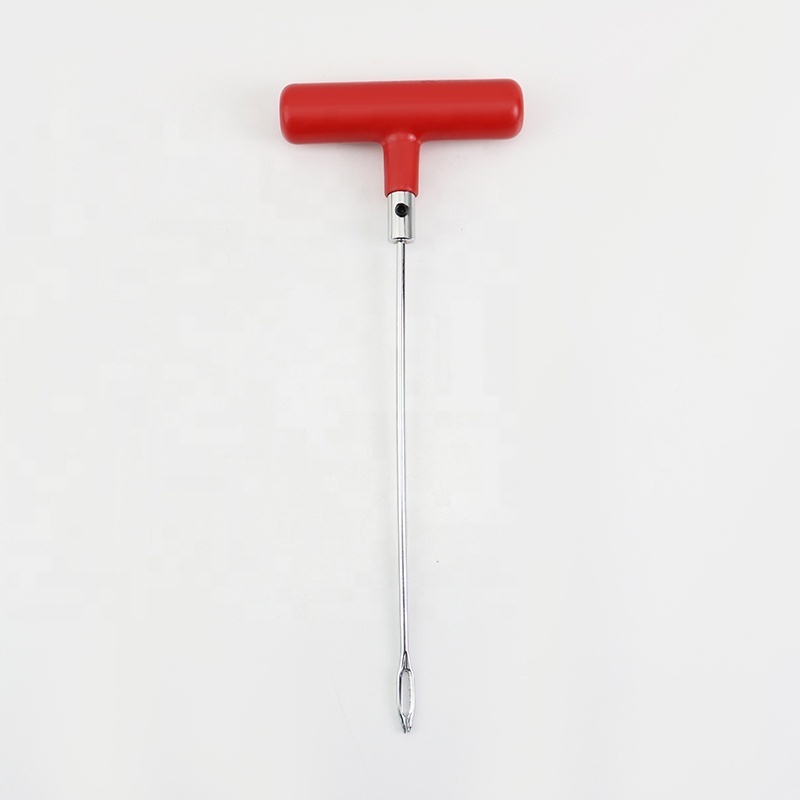 Red Tool Tyre Repair For  Truck Car  And Bus T-Handle Tire Repair Tool  275mm Extended Tire Repair Needle