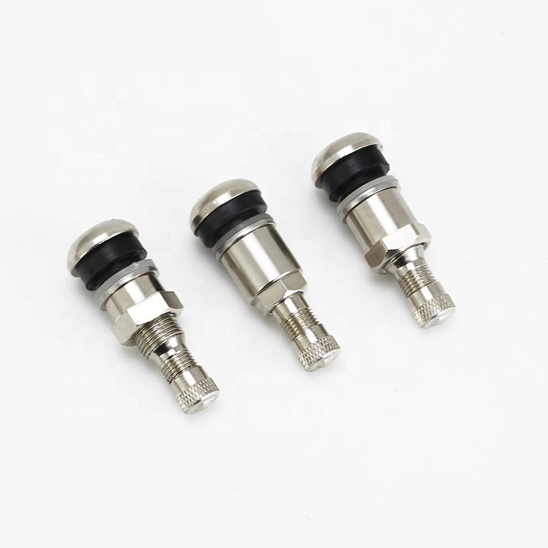 Wholesale MS525 Series Nickel-Plated Tire Valve Tubeless 11.5mm/0.453(RH)  Metal Tire Valve Stem