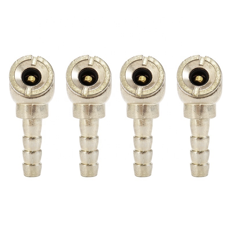 4pcs Air Chucks  Tube Open Type Ball Foot Air Chuck for 8mm Air Hose Tire Inflation Deflation Tool Accessory Tire Valve Acc