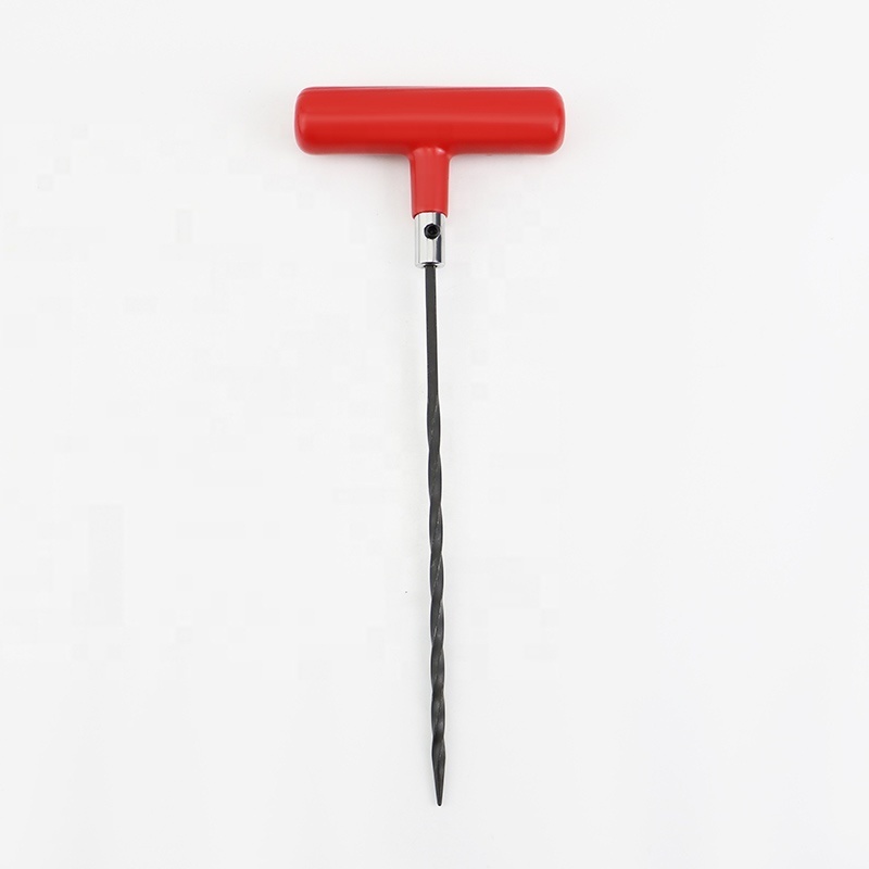 Red Tool Tyre Repair For  Truck Car  And Bus T-Handle Tire Repair Tool  275mm Extended Tire Repair Needle